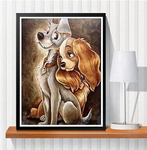 TUNAON DIY 5D Peinture Animé Diamond Kits, Painting par Numéros, Mosaïque, Point de Croix, Broderie Diamant, Peintures Décoratives (amoureux) - Nail Gallerys