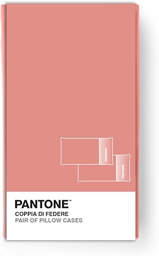 Pantone - Taies d'oreiller d'oreiller de lit 50 x 80 cm Coton 100% certifié OekoTex, Housse de Coussin de lit, 2 pièces, Frais Respirants, taie d'oreiller avec Rabat de 20 cm, Linge de lit Doux et - Nail Gallerys