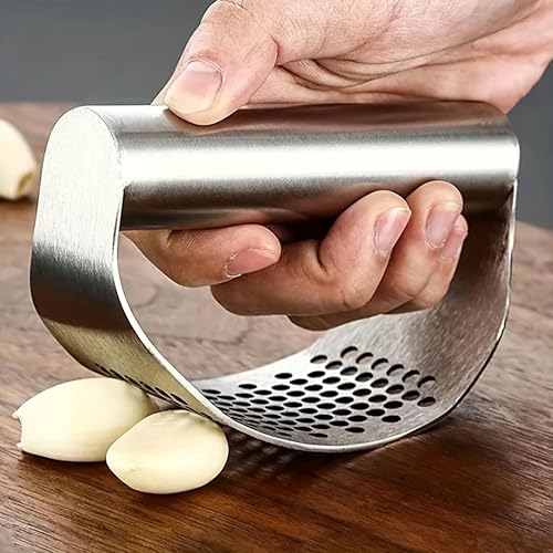 LYNXSD - presse ail inox, ecrase ail à bascule, brouilleur legume manuel, écrasé ails, presse ails a bascule, Efficace, robuste et facile à nettoyer - Nail Gallerys