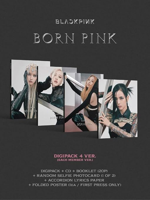 YG PLUS YGP0182 BLACKPINK - BORN PINK [DIGIPACK ver.] Album+Free Gift (LISA ver.) - Nail Gallerys