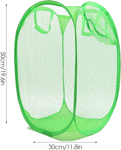 5Pcs Panier a Linge Sale Pliable, grand panier à linge portable, panier à linge pop-up en maille, Panier de Rangement Pour Jouets, panier de nettoyage pour chambre et salle de bain 50 * 30 * 30cm - Nail Gallerys