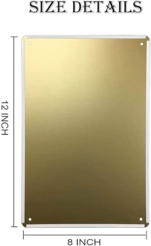 LINQWkk Plaque en métal rétro - Affiche surfante - Be Strong - Be Brave - Be Humble - Be Badass Everyday - Art mural fantaisie vintage en métal - 20,3 x 30,5 cm - Nail Gallerys