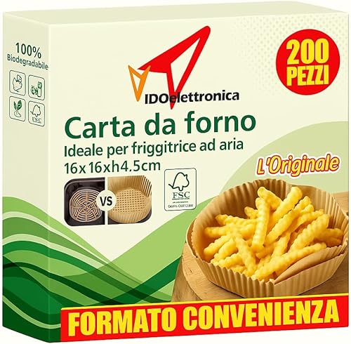 Papier four carré 16 x 16 x 4,5 cm – 200 pièces, antiadhésif, résistant à la chaleur, idéal pour four, Air Fryer et cuisson au four - Nail Gallerys