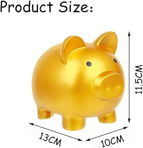 JJiaoLinin Tirelire Cochon Classique Mignon,Tirelire De Cochon Tirelire en Forme de Cochon Tirelire Originale Enfant pour Chambre d'enfant, Souvenir ou Tirelire pour Enfants,Or - Nail Gallerys