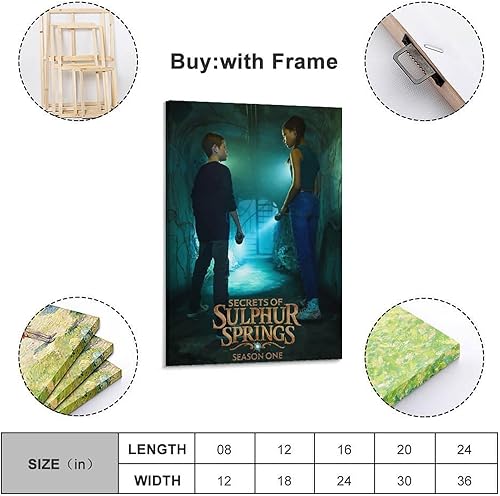 XZCEWSS Poster décoratif sur toile The Secret of Sulfur Springs - Saison 3 - Décoration murale moderne pour chambre à coucher - 40 x 60 cm - Nail Gallerys
