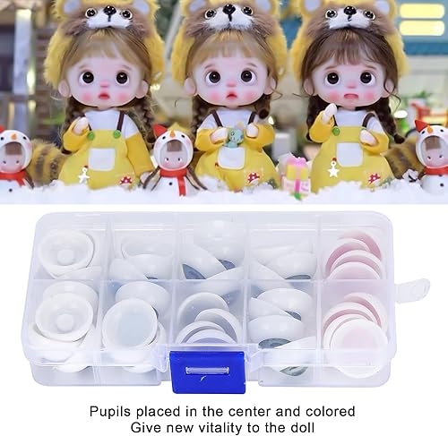 Yeux de Sécurité Yeux en Plastique Poupée Globes Oculaires Demi-rond Artisanat Poupée Yeux Bricolage Ours Artisanat Matériaux Halloween Accessoires(20MM 40PCS) - Nail Gallerys