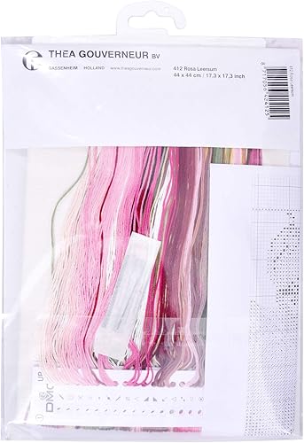 Thea Gouverneur - Kit de point de croix compté - Rosa Leersum - Aida - 18 Compter - Pour adultes - 412A - Nail Gallerys