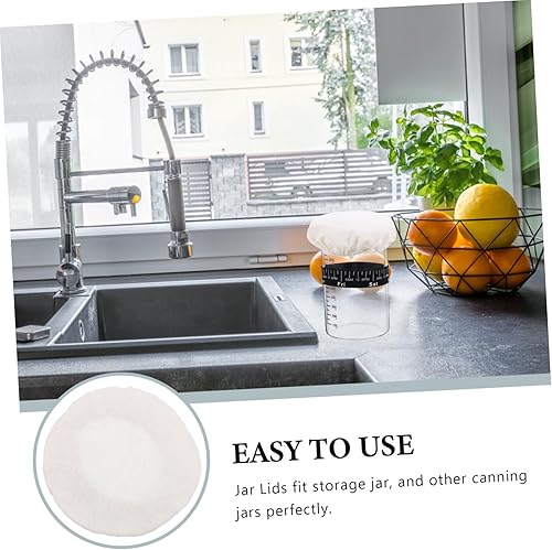 MOLUCKFU 4 pièces Couvercle pour Pots de Couvre Pots Élastiques pour Au Protection de Cuisine pour à Confiture Conserve - Nail Gallerys