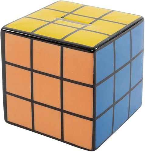 Tirelire décorative Cube, céramique, Design Cube de Couleurs, 11 x 11 x 11 cm - Nail Gallerys