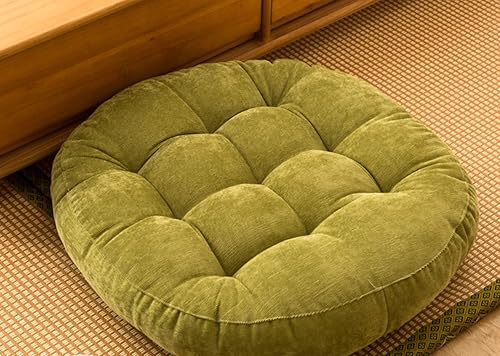 Lukery Coussins de Chaise Tatami Coussin D'assise Confortable Respirant Rembourrés Coussins de Siège pour Enfant Bureau Jardin Intérieur Extérieur Décoration (Rond 55cm, épaisseur 10-12cm,G) - Nail Gallerys