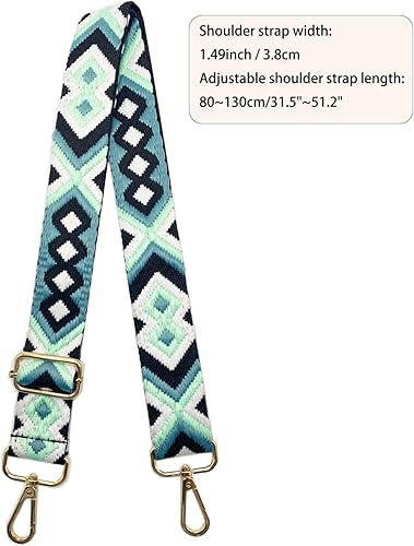 3 Pièces Réglable Bandouliere pour Sac 3.8cm de Large Sangle Sac Bandouliere Bandouliere de Sac a Main Sangle de Remplacement pour Sac, Lanière pour Sac à Main Bricolage(80-130cm) (Couleur B) - Nail Gallerys