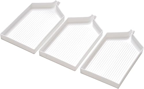 Huacan Lot de 5 grands plateaux en plastique 5D DIY pour peinture diamant - Pour strass - Organisateur d'outils d'artisanat - Nail Gallerys