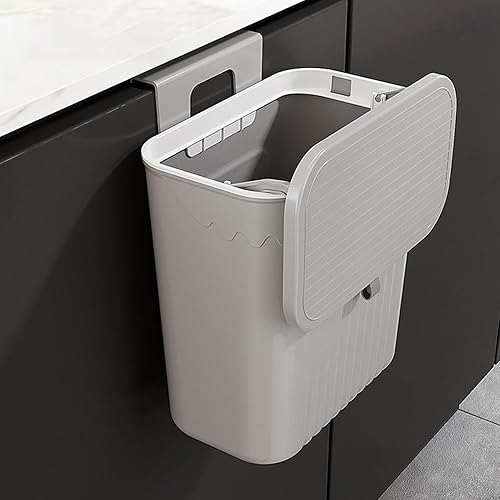 Poubelle de cuisine, Suspendez une petite poubelle, poubelle à compost de cuisine, Accrocher la poubelle de cuisine poubelle, Poubelle murale avec couvercle, poubelle pour salle de bain - Nail Gallerys
