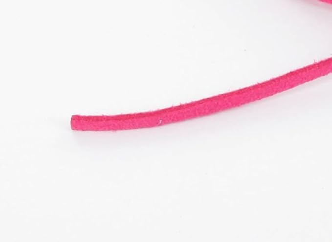 MegaCrea Cordon suédine Fuchsia 1m - Nail Gallerys