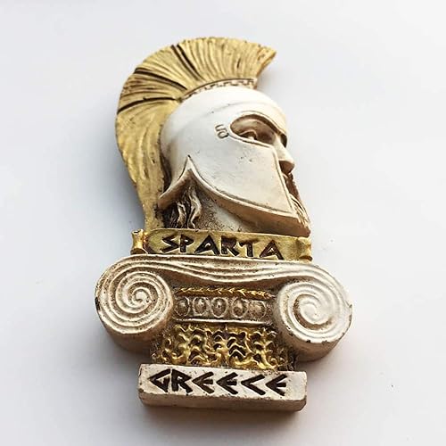 Grèce 3D Sparta Casque Aimant Réfrigérateur Souvenirs À La Main Résine Magnétique Autocollants À La Maison Cuisine Décoration, La Grèce Aimant Réfrigérateur Collection Cadeau - Nail Gallerys