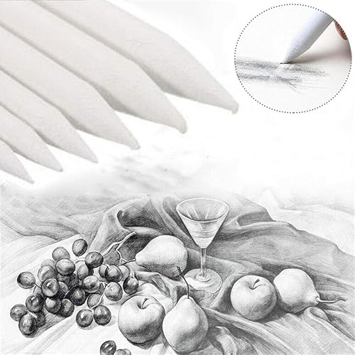 Lot de 36 estompes et tortillions en papier pour artiste, dessin, 6 tailles - Nail Gallerys