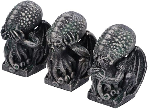 Nemesis Now Three Wise Cthulhu Argenté 7,6 cm - Nail Gallerys