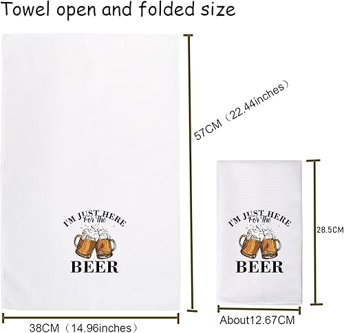 Serviette pour amateurs de bière, cadeau pour les amateurs d'alcool, cadeau pour les amateurs d'alcool, cadeau de bar à bière (serviette de bière) - Nail Gallerys