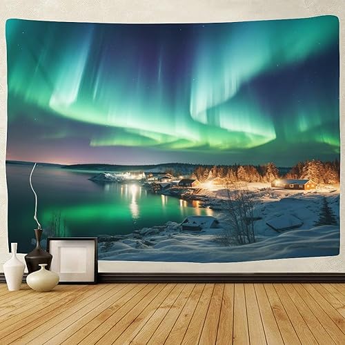 KKPBHTYVG Aurora 3D Effet Tapisserie Déco Murale En Tissu Pour Chambre Salon Collège Dortoir Tenture 130cmx150cm - Nail Gallerys