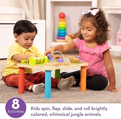Melissa & Doug First Play Children€s Jungle Wooden Activity Table for Toddlers, Multicolor 30122 - Nail Gallerys