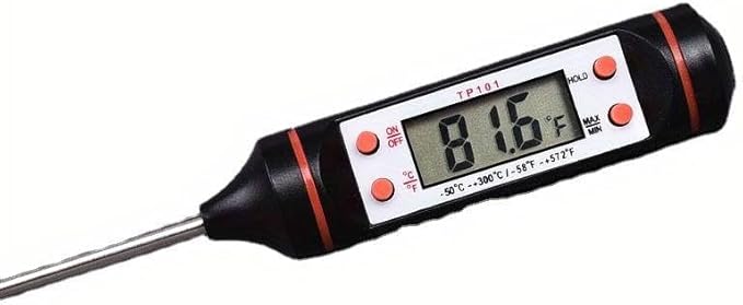 Boolavard® TM Digital Cuisson Alimentaire sonde thermomètre Cuisine BBQ Stylo Type thermomètre à Viande avec écran LCD - Nail Gallerys