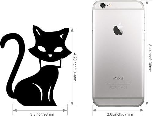 Foonii 6 PCS Interrupteurs Autocollant, Sticker Commutateur Résistant à L'eau Amovible, Noir PVC Switch Socket Décorations Stickers Muraux Art Mural Wall Sticker - Nail Gallerys