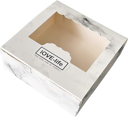 Fayemint 20 Pièces Cupcake Boîte, Boîte à Muffins, Cupcake Boîte avec Fenêtre, pour Biscuits, Pâtisseries, Gâteaux, Chocolats et Autres Petits Cadeaux - Nail Gallerys