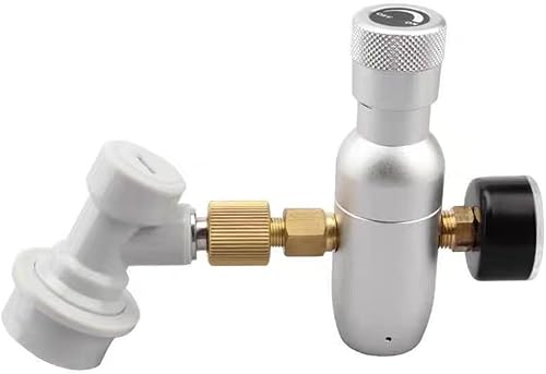 Mini régulateur de dioxyde de carbone, pour fût de bière, soupape de réduction de pression de gaz en métal, avec verrouillage à bille, pour la carbonation de bière maison - Nail Gallerys
