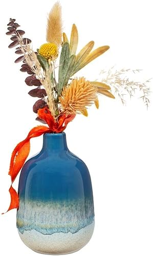Sass & Belle Mojave Glaze Blue Vase - Nail Gallerys