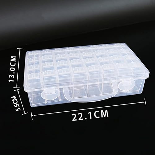 JAWSEU Boîtes de Rangement pour Peinture Diamantée Boîte Rangement Perle Diamants Compartimen Boite Rangement Diamond Painting Autocollants Broderie Diamant Accessoires - Nail Gallerys