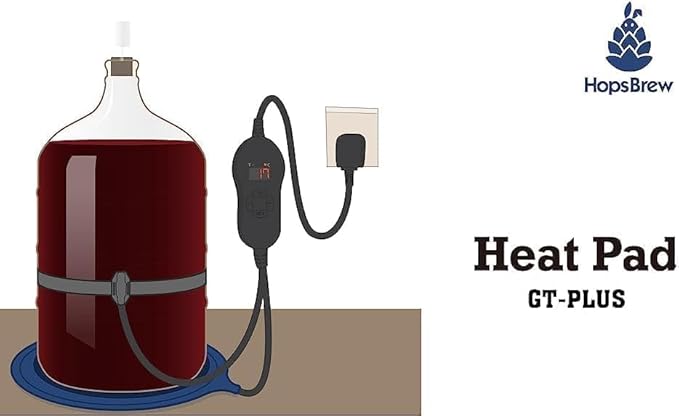 Home Brew Coussin de Ceinture chauffante avec régulateur de température pour fermenter bière, vin, spiritueux - Nail Gallerys