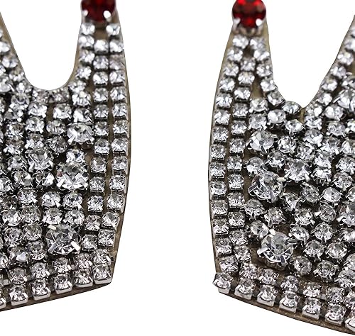 EMDOMO 1 paire de patchs en strass pour chaussures, sacs, accessoires de couture décorés - Nail Gallerys