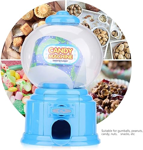 Alomejor Mini Machine à Bonbons et Distributeur de Collations, Machine à Chewing-Gum à Jetons pour Distributeur de Gommes Amusantes pour Enfants et Banque D'épargne (Bleu) - Nail Gallerys