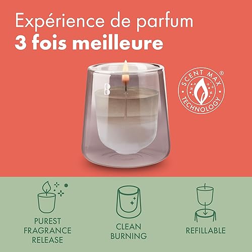 Bolsius - CleanLight Recharge Set - 12 Recharges - Parfums Variés - Recharges Uniquement - Bougie Parfumée Rechargeable - Durée de Combustion 20 Heures - Contient de la Cire Végétale Naturelle - Nail Gallerys