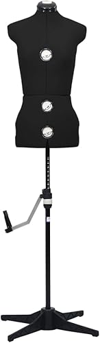 vidaXL Mannequin de Robe Ajustable pour Femme Mannequin de Couturière Mannequin Féminin Buste de Couture Magasin Gris M Taille 40-46 - Nail Gallerys