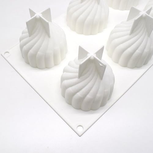 Moule Silicone Patisserie, Moule a Entremet Silicone, Moule Entremet Silicone, Convient pour la Réalisation de Gâteaux Mousse, Desserts (Forme Tourbillon) - Nail Gallerys