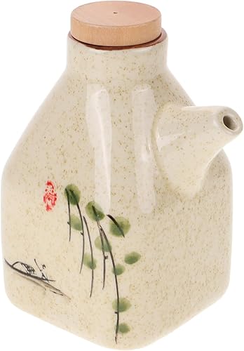Ciieeo 3 Pièces Pot à Huile En Céramique Récipient De Sauce Soja Récipient à Vinaigre Bouteille De Burette De Bouteille De Sauce De Style Burette Vinaigrée Pot à Condiments - Nail Gallerys