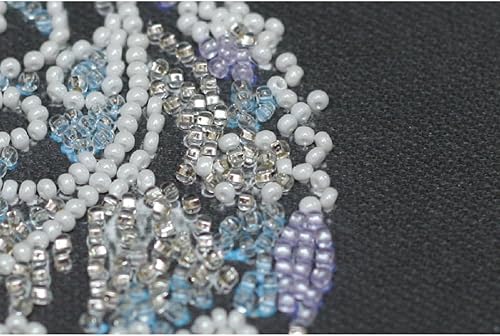 Abris Art Kit de Broderie au Point de Perles, Coton, Multicolore, 15x16cm - Nail Gallerys