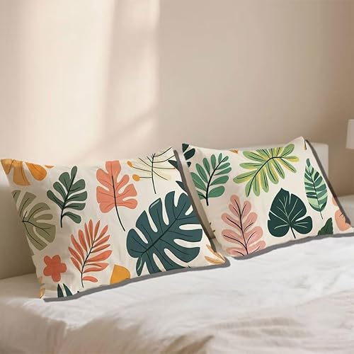 Housses de Coussin 50x90 cm Couleur Coussin Canape Usine Coussins Décoratifs Rectangulaire Taies D'oreillers Lot de 2 Canapé Lin Taie Oreiller pour Chambre Chaise Lit Decoration Maison Cadeau h-169 - Nail Gallerys