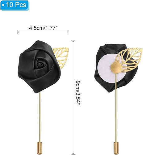 PATIKIL Boutonnières Roses, Lot de 10 Boutonnières de Mariage pour le Marié, Pochette Fleur Faite à la Main Broche Boutonnières pour Hommes Cérémonie de Mariage Fête Bal, Crème - Nail Gallerys