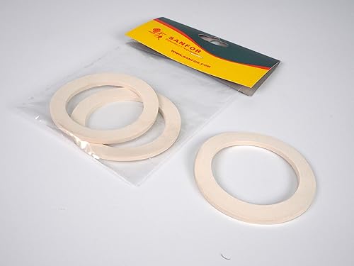 Sanfor Lot de 2 joints en caoutchouc plat pour machine à expresso 6 tasses Blanc 7,2 x 7,2 x 1 cm - Nail Gallerys