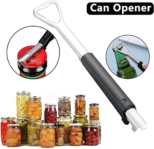 Ouvre-Bocal 2 en 1 Réglable, Multifonctionnel, Sans Effort, pour l'Arthrite, Ouvre Bocaux, Ouvre Bocal Manuel, Convient aux Couvercles de 1 à 10 cm, Facile à Ouvrir, Très Adapté aux Seniors (2pcs) - Nail Gallerys