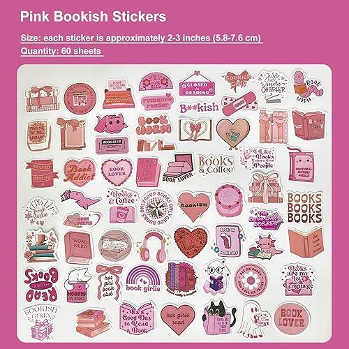 BRDXOOL Lot de 60 autocollants graffiti d'amour rose, autocollants en forme de cœur, autocollants pour valise, gobelets thermiques, autocollants décoratifs imperméables, autocollants décoratifs pour - Nail Gallerys