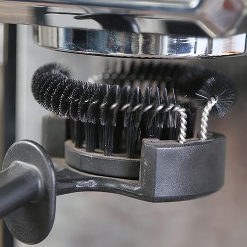 Brosse à Tête de Groupe, Brosse de Nettoyage pour Machine à café avec Nettoyage Efficace, Poignée Allongée, Brosse de Nettoyage à Expresso Amovible pour Tête de Groupe de 58 Mm, - Nail Gallerys
