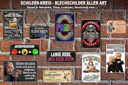 schilderkreis24 Plaque en tôle 20 x 30 cm – Décoration murale humoristique et pratique pour salle de bain, WC et toilettes d'invités (debout debout, ciseaux à œufs) - Nail Gallerys