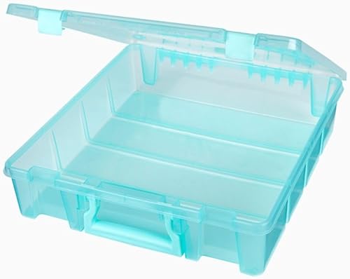ArtBin Super Satchel Single Compartment - 15.25-35.6 x 8.9 cm Aqua Mist, Autre, Multicolore, 10.81 x 37.56 x 39.46 cm - Nail Gallerys
