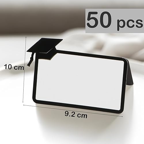 50 Marque-Place Table Cartes de Nom pour Fête Cérémonie Remise de Diplôme Carte de Place Forme Chapeau de Cérémonie - Nail Gallerys