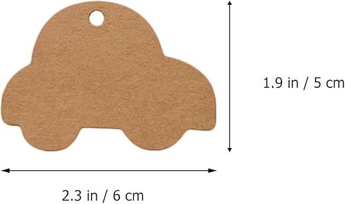 NUOBESTY ÉTiquettes En Papier Kraft En Forme De Voiture Avec 100 Cordes En Jute Pour DéCoration De Mariage, Boulangerie Et Cadeaux Diy - Nail Gallerys