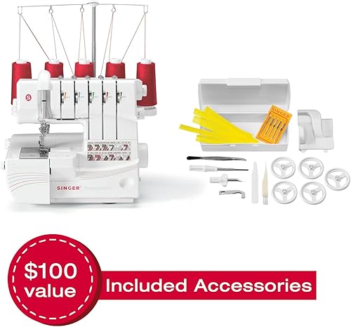 Singer 14T968DC Rabot Blanc Coverlock - Nail Gallerys