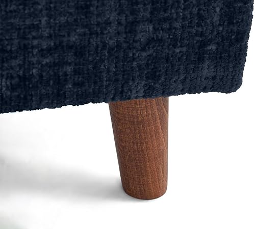 Lisa Design - Rune - canapé d'angle Gauche 4 Places en Velours texturé, Vert - Nail Gallerys